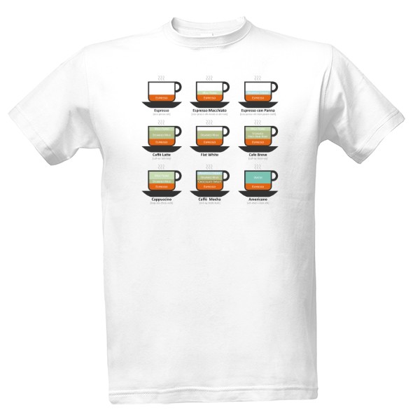 Tričko s potiskem Coffee