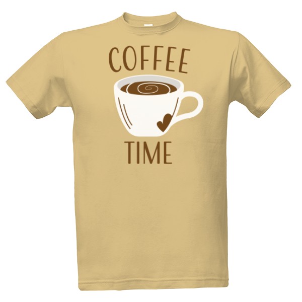 Tričko s potlačou Coffee time