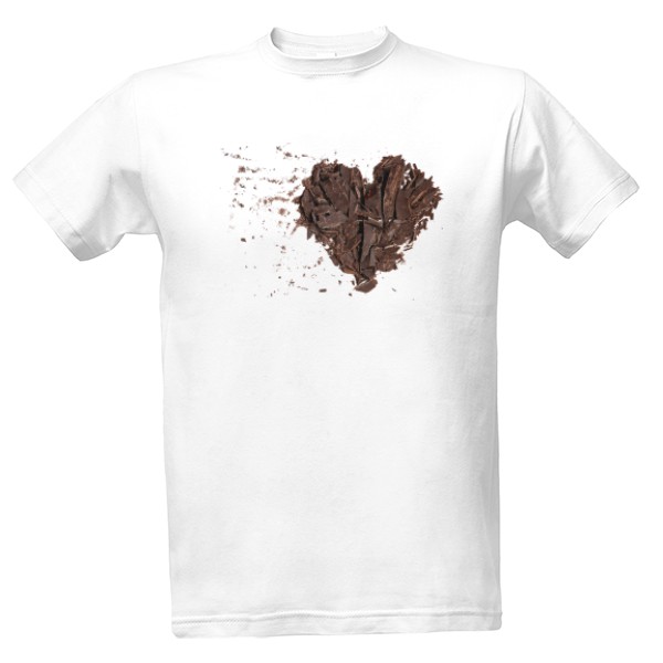 Tričko s potiskem Čokoládové srdce