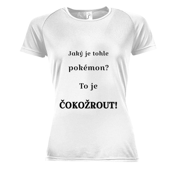 Dámské funkční tričko s potiskem Čokožrout