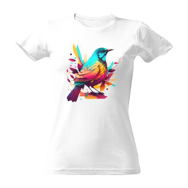 Colorful bird T-shirt