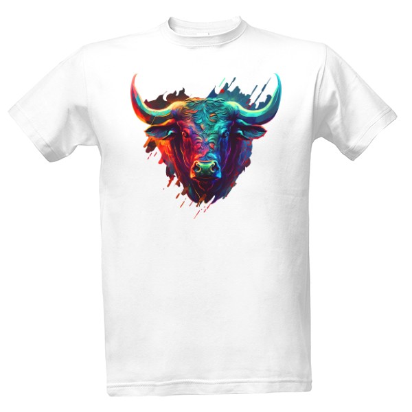 Colorful bull T-shirt