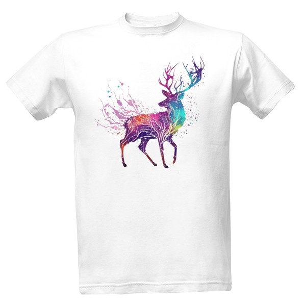 Colorful deer T-shirt