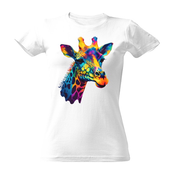 Colorful giraffe T-shirt