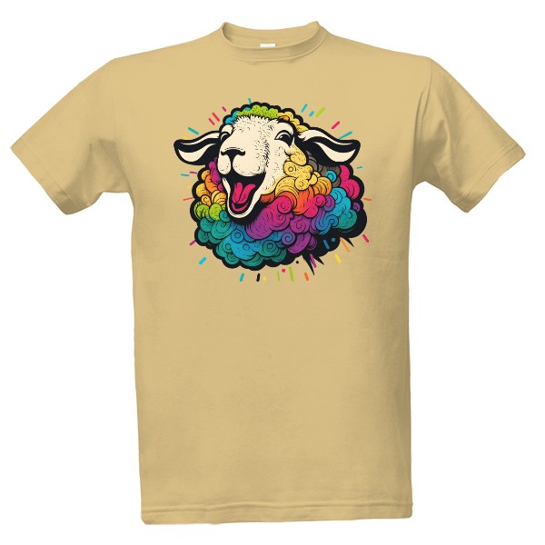 Colorful sheep T-shirt