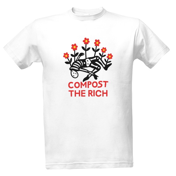 Tričko s potiskem Compost The Rich