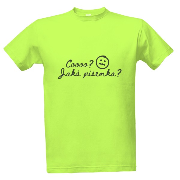Tričko s potiskem Coo? Jaká písemka?