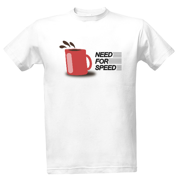 Tričko s potiskem Cooffee - need for speed