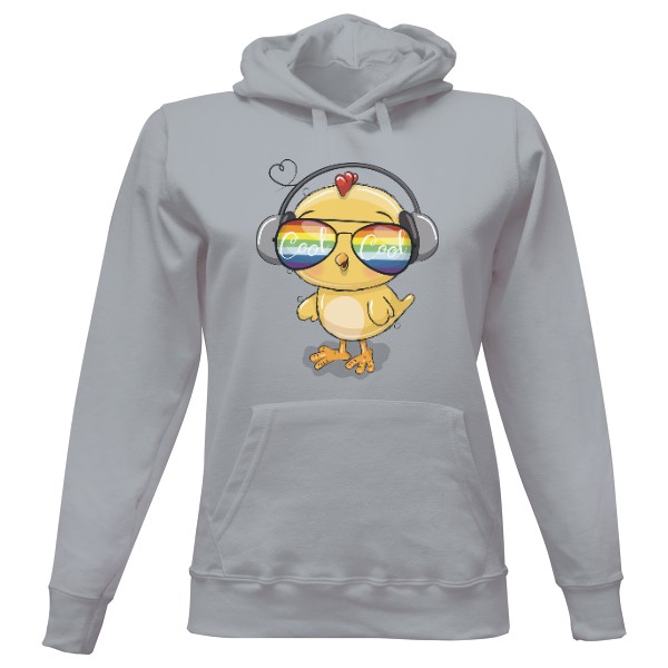 Dámska mikina s kapucňou s potlačou COOL COOL BIRD 1 RAMIREZ hip hop