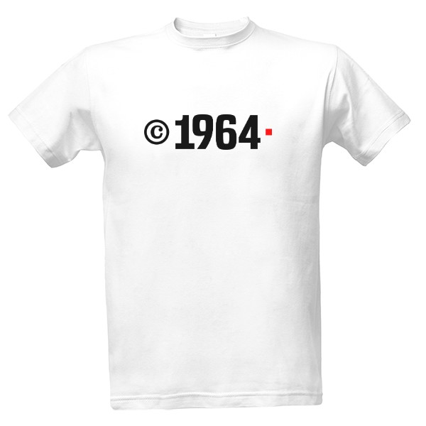 Tričko s potiskem Copyright 1964 Unikát