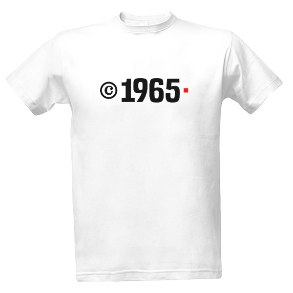 Tričko s potiskem Copyright 1965 Unikát