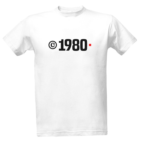 Tričko s potiskem Copyright 1980 Unikát