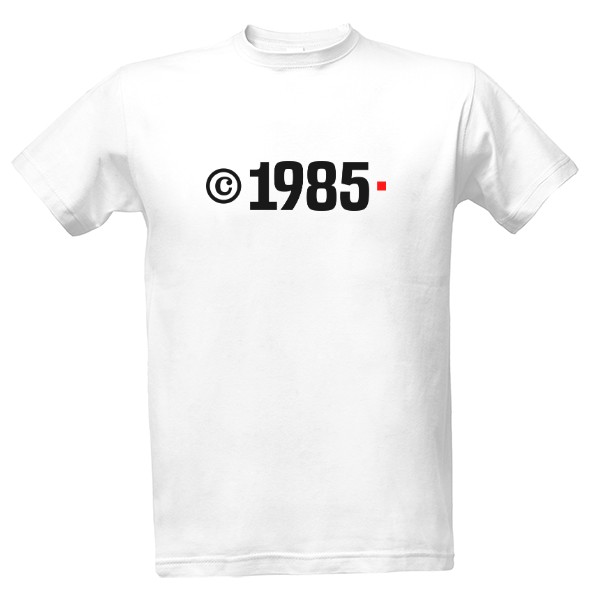Tričko s potiskem Copyright 1985 Unikát