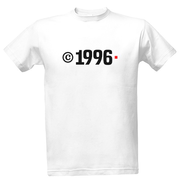 Tričko s potiskem Copyright 1996 Unikát