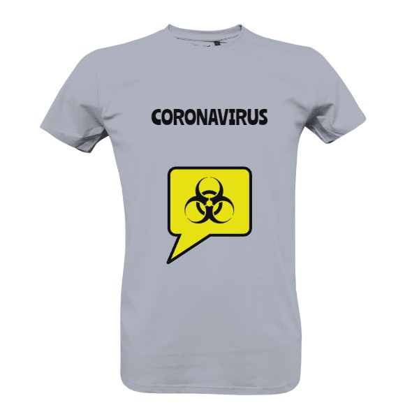 Tričko s potiskem coronavirus