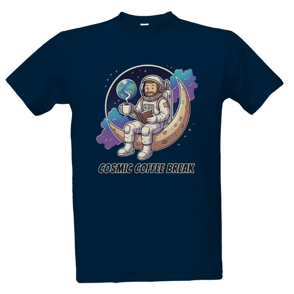 Tričko s potiskem Cosmic Coffee Break 