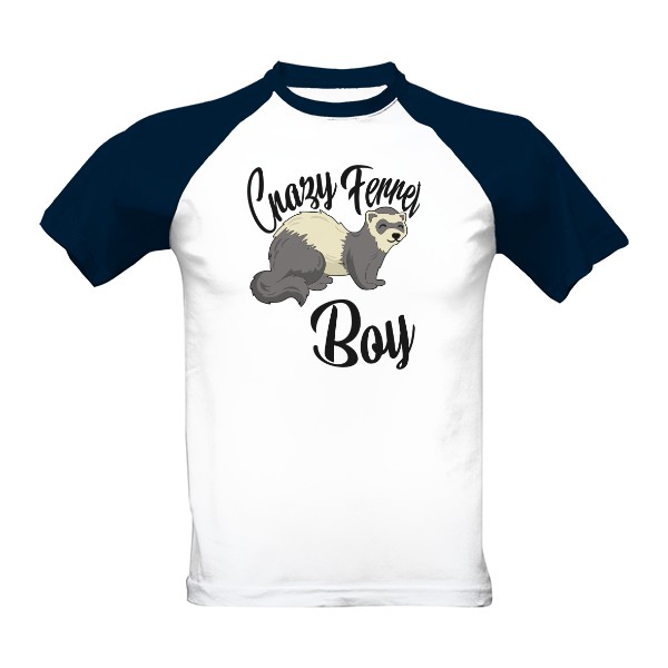 Tričko s potiskem Crazy Ferret Boy na triku