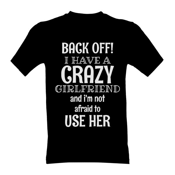 Tričko s potiskem Back Off! 