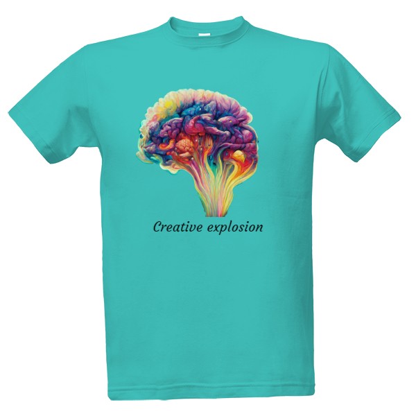 Tričko s potiskem Creative explosion