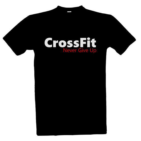 Tričko s potiskem Crossfit černé tričko