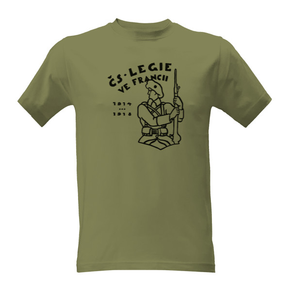 Tričko s potiskem ČS. LEGIE VE FRANCII