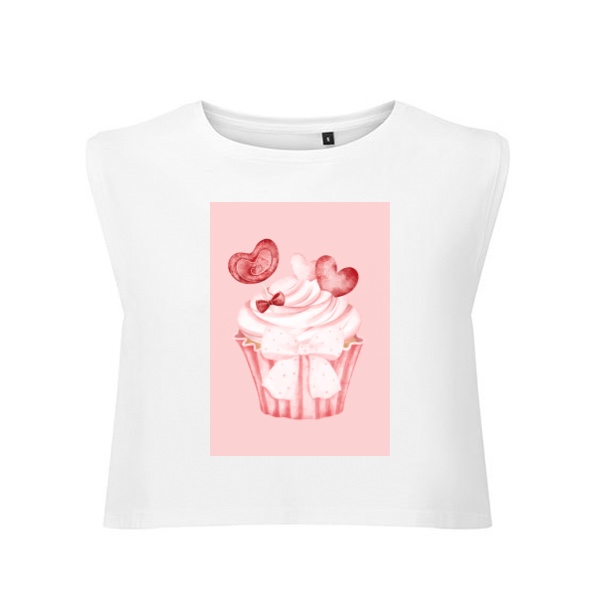 Tričko s potlačou Cute cupcake dáma
