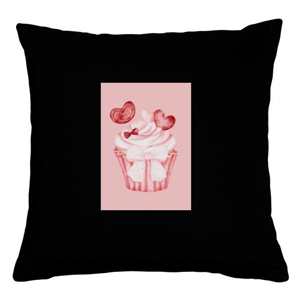 Polštář bavlněný  s potiskem Cute cupcake měkouš