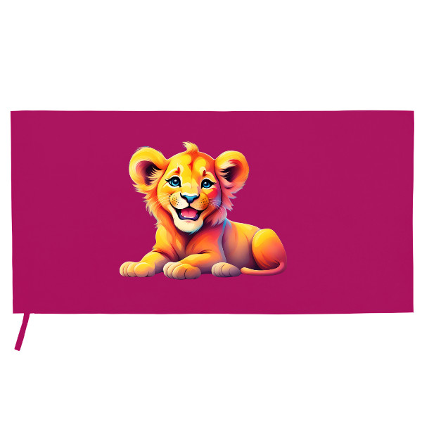 Microbifre sports towel  s potiskem Cute Lions - Royal Joy