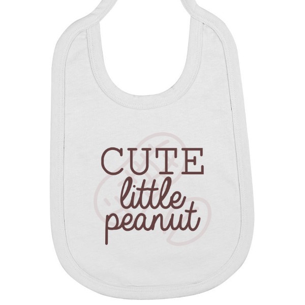 Podbradník bavlna s potlačou Cute little peanut