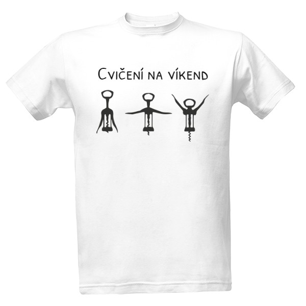Tričko s potlačou Cvičení na víkend