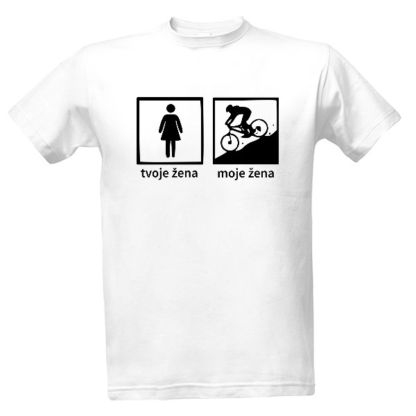 Tričko s potlačou Cyklo žena