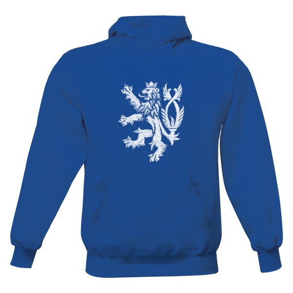 Pánská mikina s kapucí Just Hoods s potiskem Czech Lion