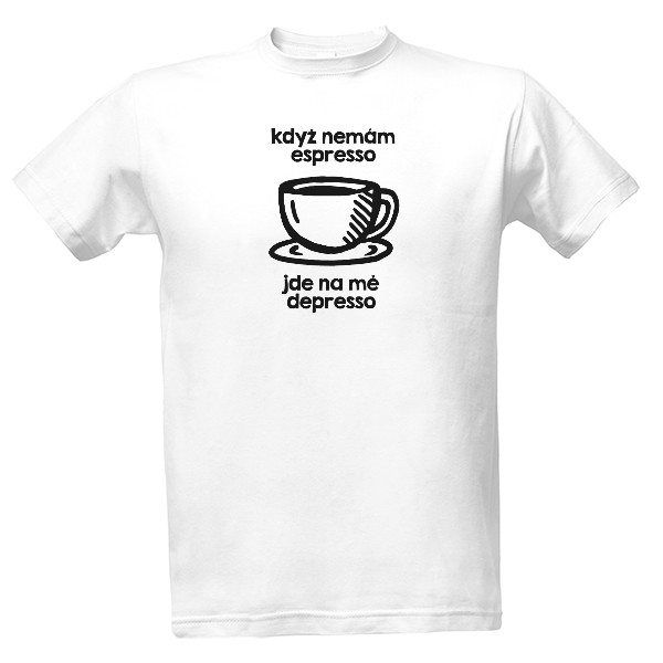 Tričko s potiskem Depresso