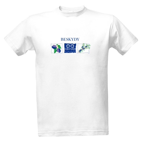 Tričko s potlačou Klasický střih Tr