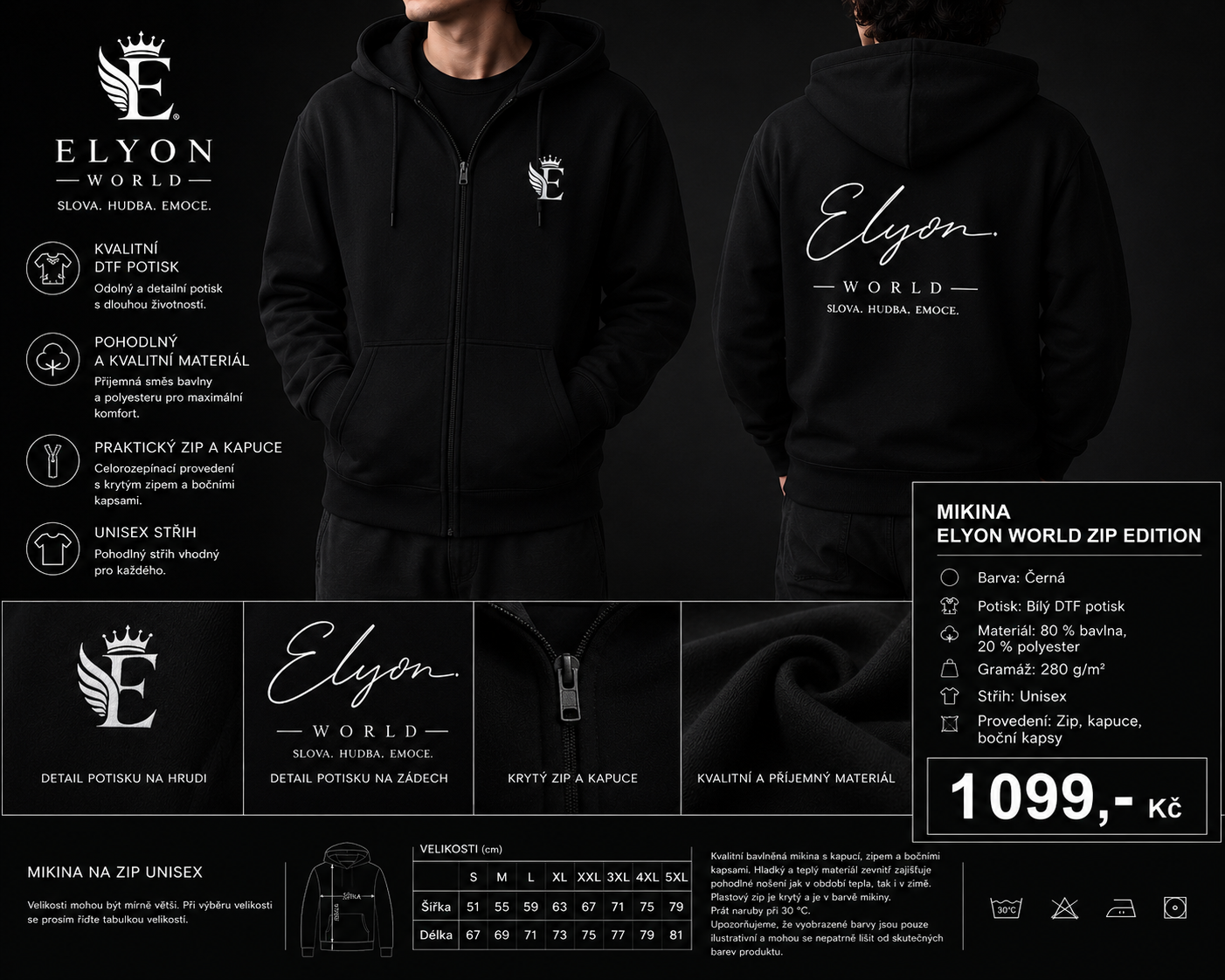 Elyon World – Signature Zip Edition Black