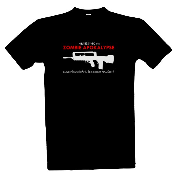Tričko s potiskem Zombie apokalypsa