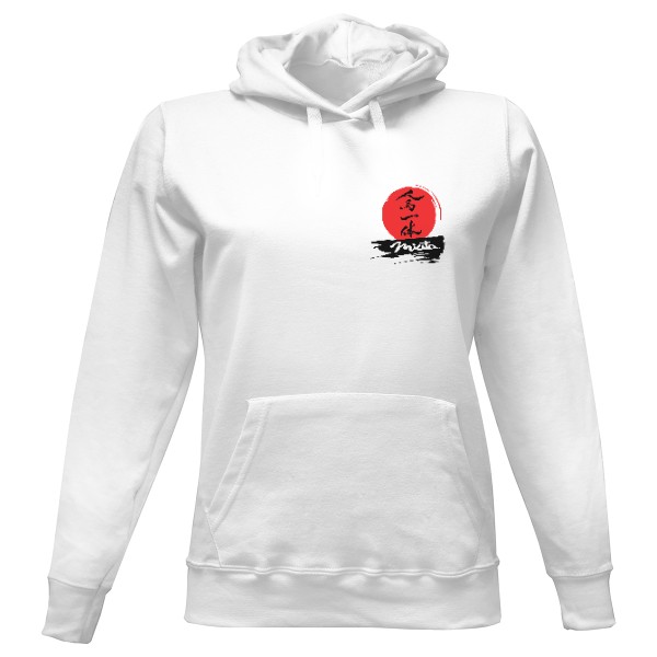 Dámská mikina s kapucí s potiskem Dámská Mikča Just Hoods - Bílá