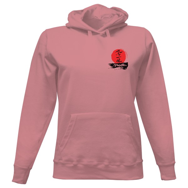 Dámska mikina s kapucňou s potlačou Dámská Mikča Just Hoods - Pastelově růžová