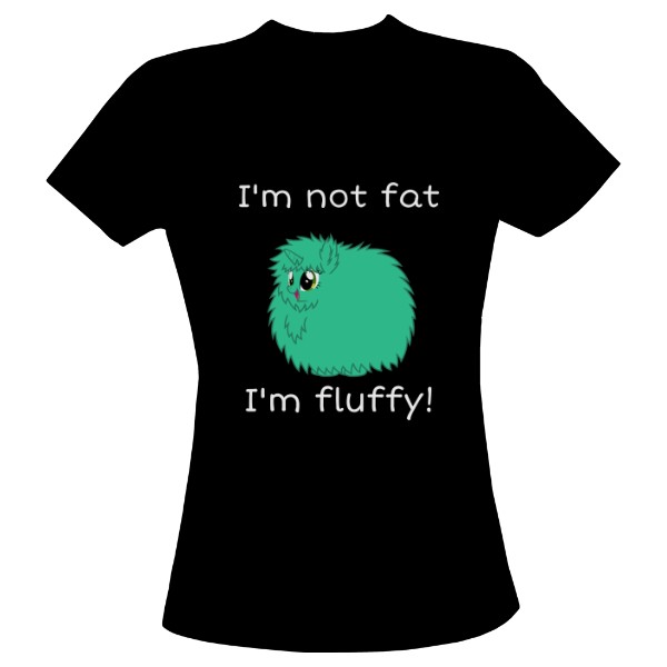 Dámské černé tričko fluffy