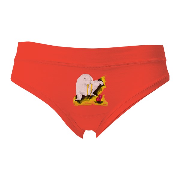 Kalhotky Fox - Výprodej s potiskem Dámské kalhotky - mrož