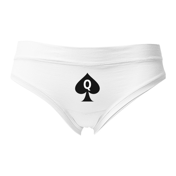 Dámská tanga - Výprodej s potiskem Damske spodni pradlo queen of spades
