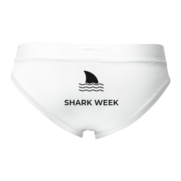 Kalhotky Fox - Výprodej s potiskem Dámské kalhotky Shark week (potisk na zadni strane)