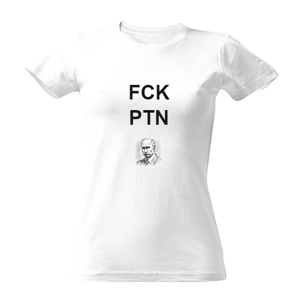 Tričko s potiskem Dámské tričko "FCK PTN"