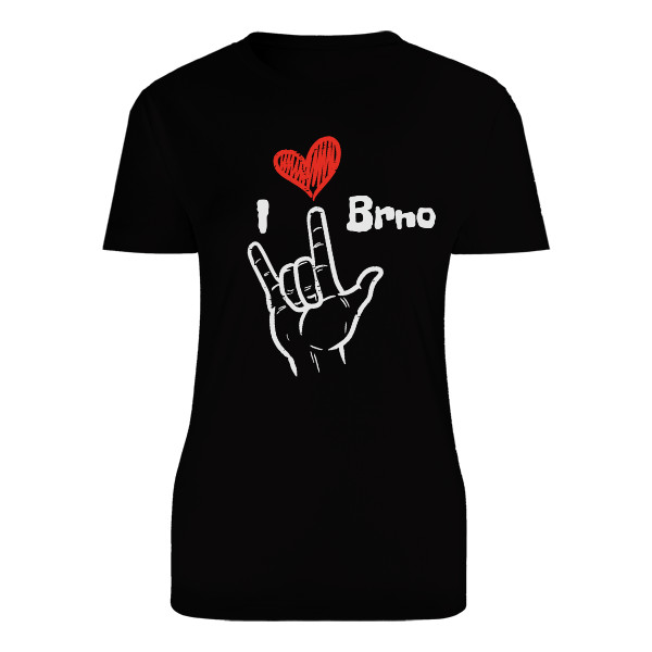 Tričko s potlačou Dámske I love Brno