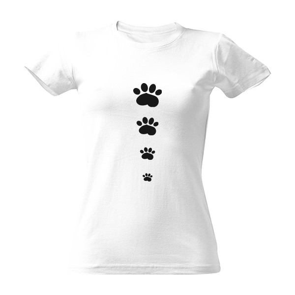 Tričko s potiskem Tlapky