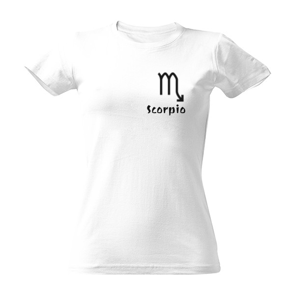 Tričko s potiskem Dámské tričko se znamením štíra