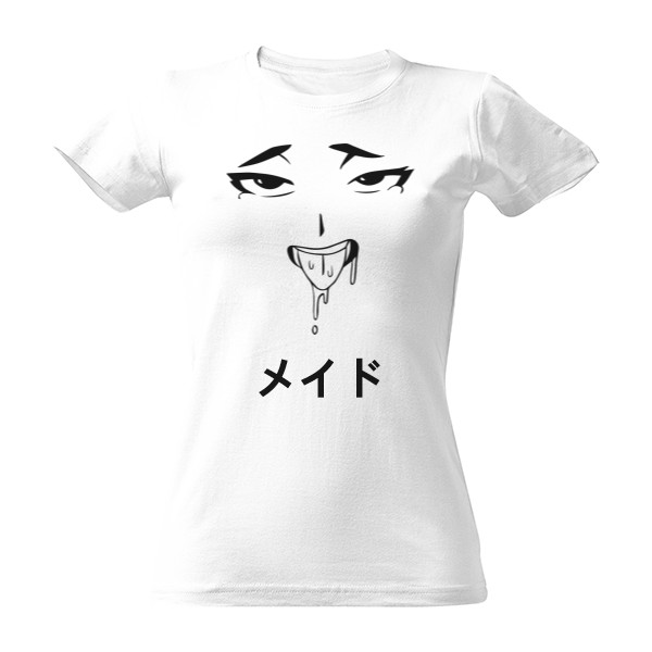 Tričko s potiskem Dámské tričko SLUŽKA bílé