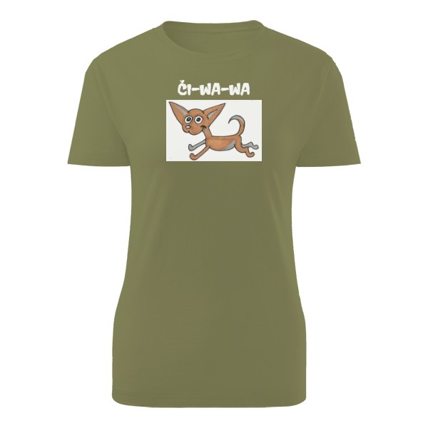 Tričko s potiskem Dámské triko Basic ČI-WA-WA