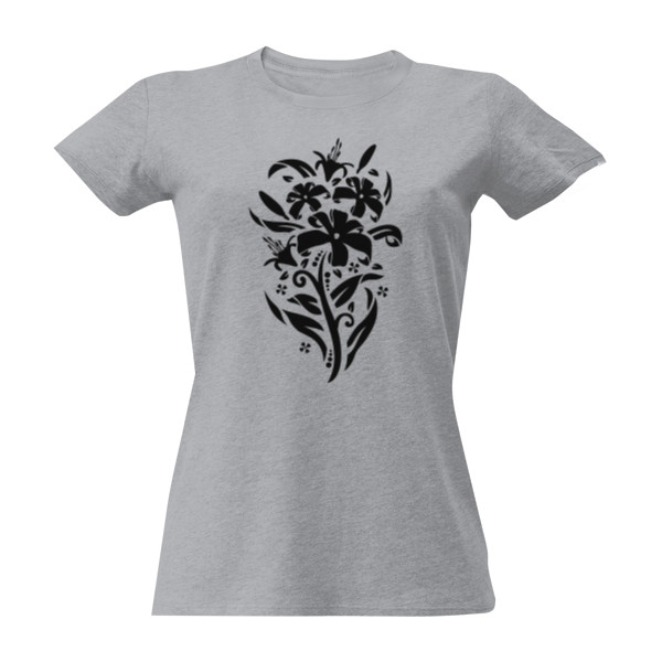 Tričko s potiskem Dámské triko Příroda květiny ornament