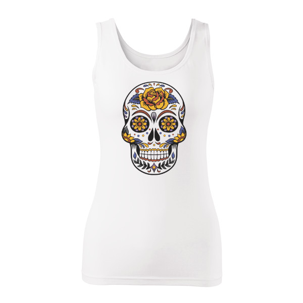 Tričko s potiskem Dámské triko s lebkou